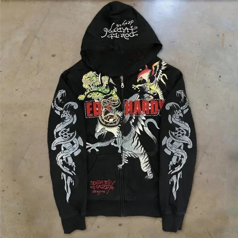 Eagle zip up Sweater