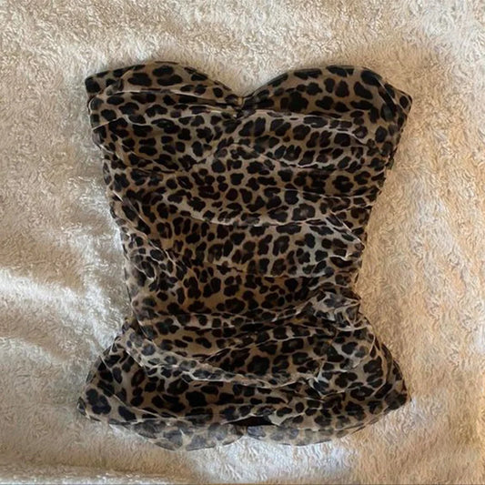 Leopard print top